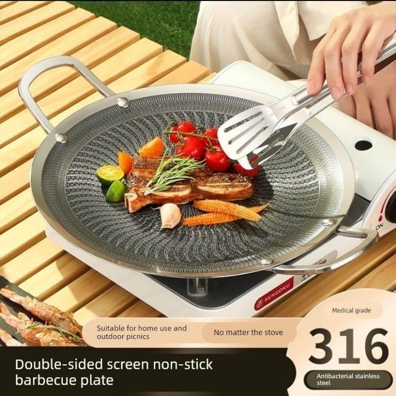 Camping Cooking Gas Stove - 316 Stainless Steel Multifunctional Cooking BBQ