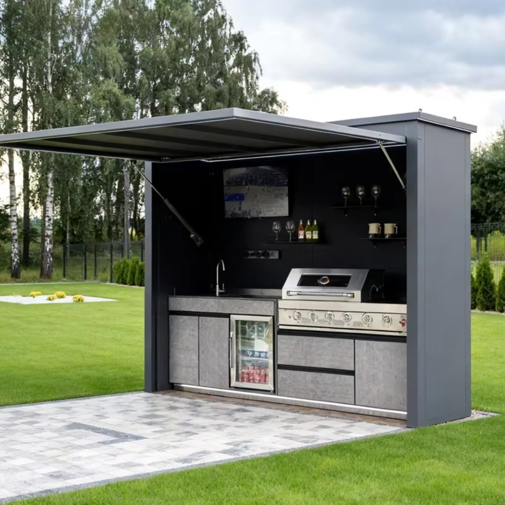 Camping Cooking Canopy - Aluminum Hotel Commercial BBQ Grill Kitchen