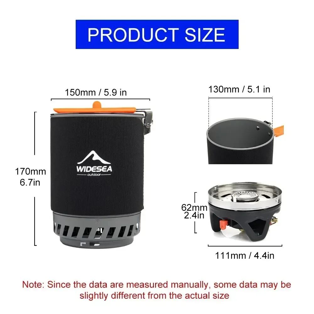 Camping Cooking One Pot - Widesea Stove Burner Tourist Pot Cup