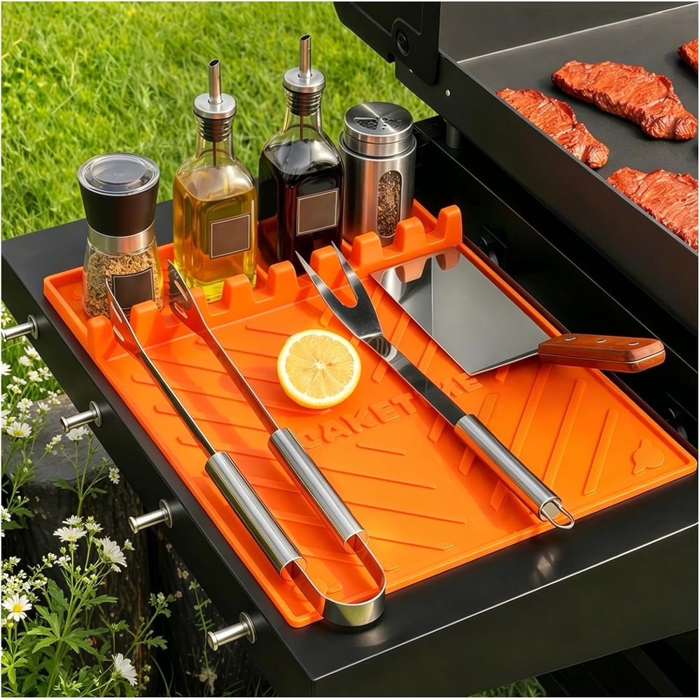 Camping Cooking Griddle - Silicone Grill Mats or Griddle Accessories