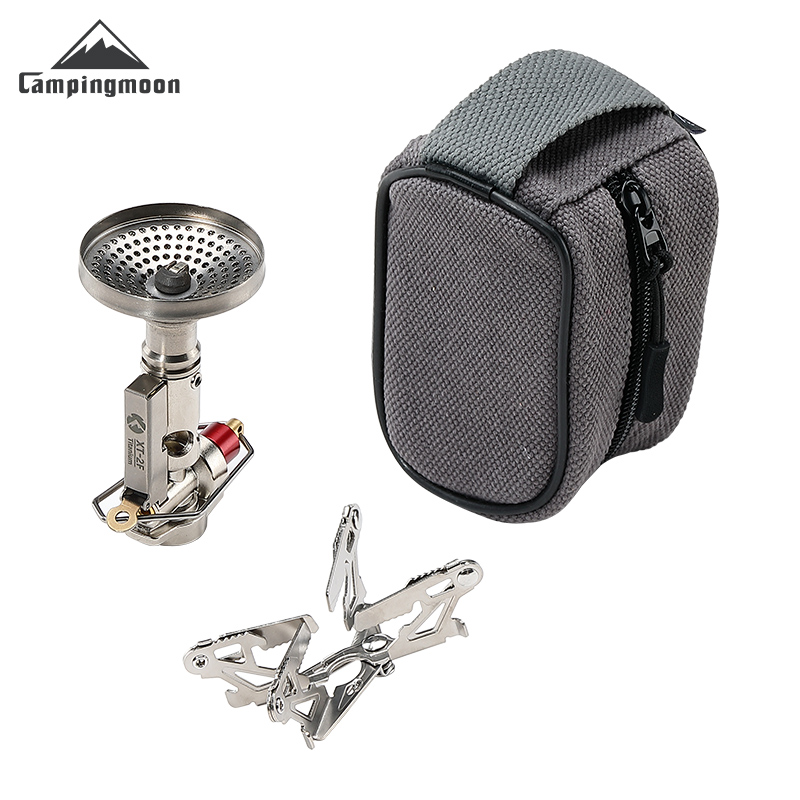 Camping Cooking Gas Stove - CAMPINGMOON XT-2F Xuanfeng Titanium Rocket Stove
