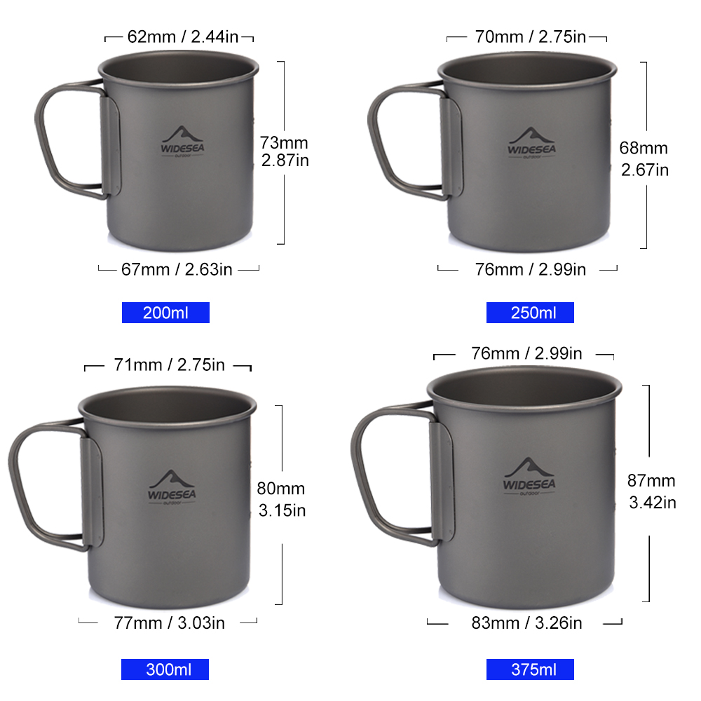 Widesea Camping Mug Titanium C - Camping Cooking All In One recension och pris