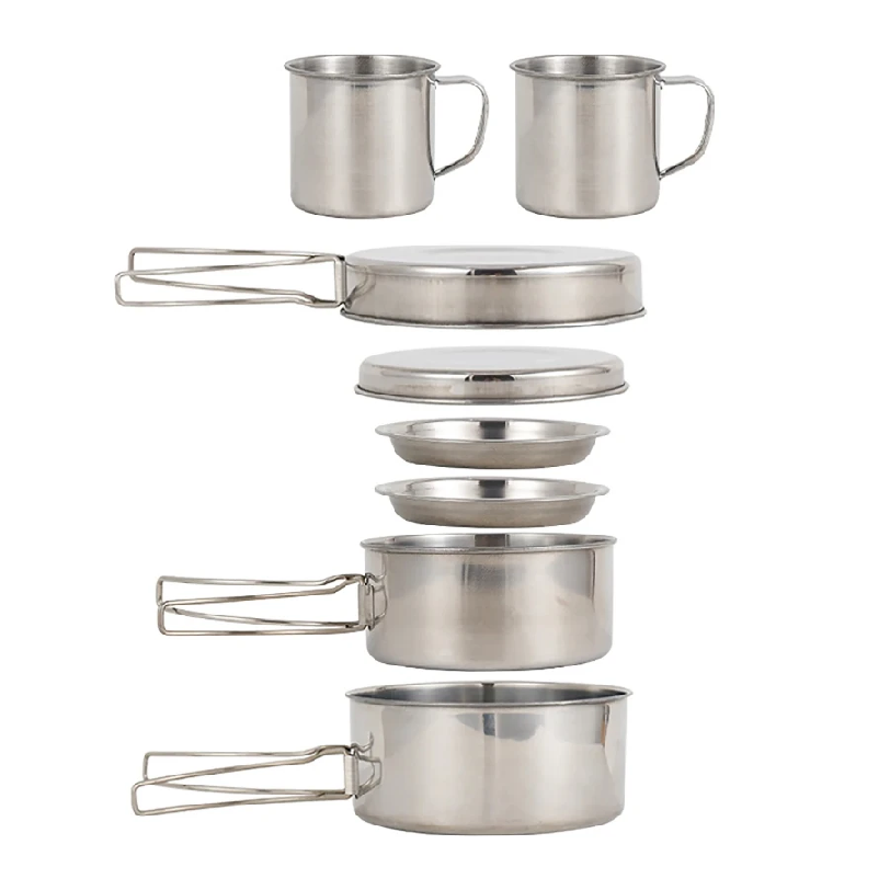 8pcs/Set Camping Cookware Mess - Camping Cooking Backpack recension och pris
