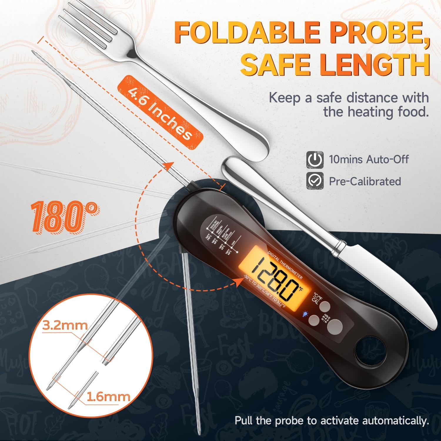 Digital Meat Thermometer Water - Camping Cooking Meat recension och pris
