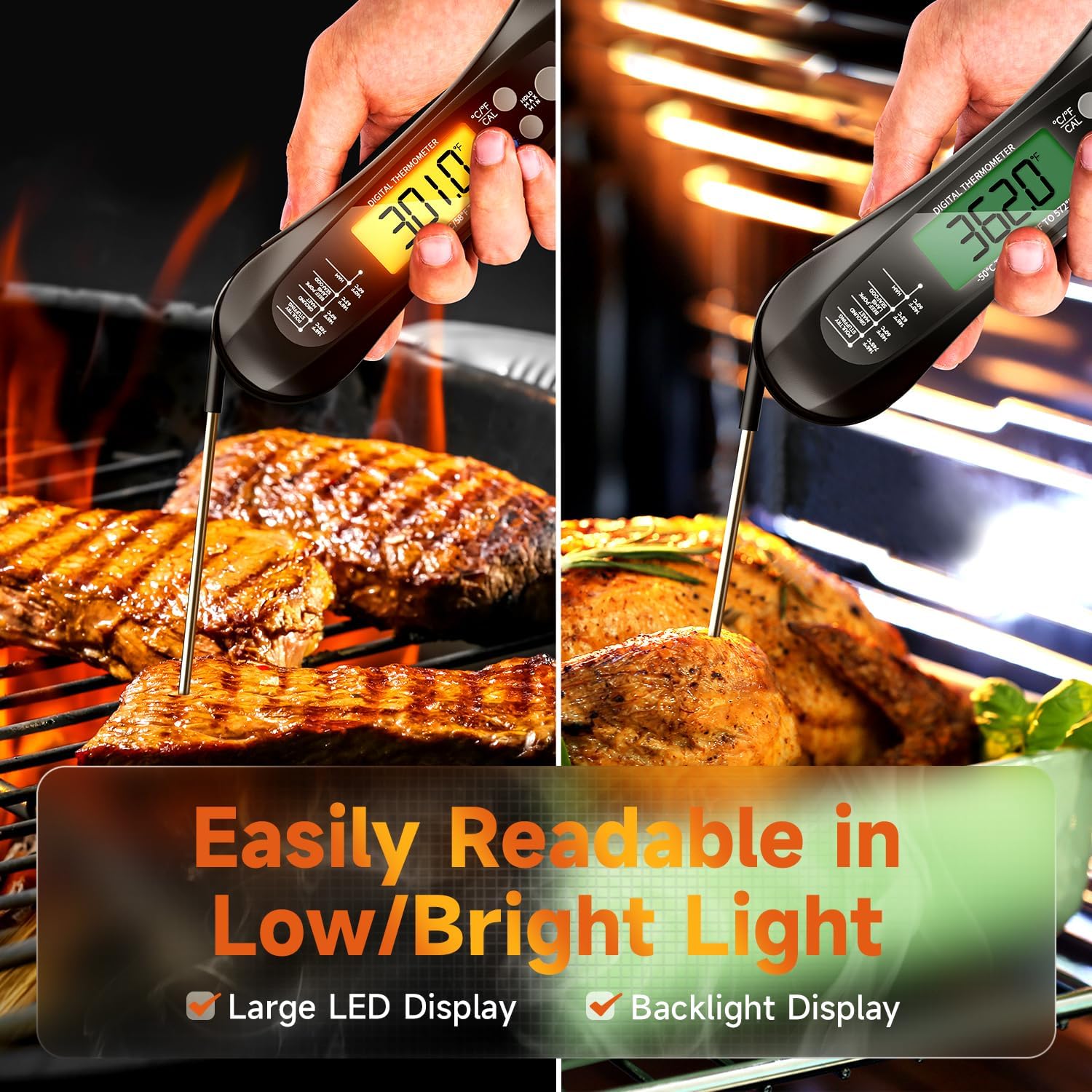Digital Meat Thermometer Water - Camping Cooking Meat recension och pris