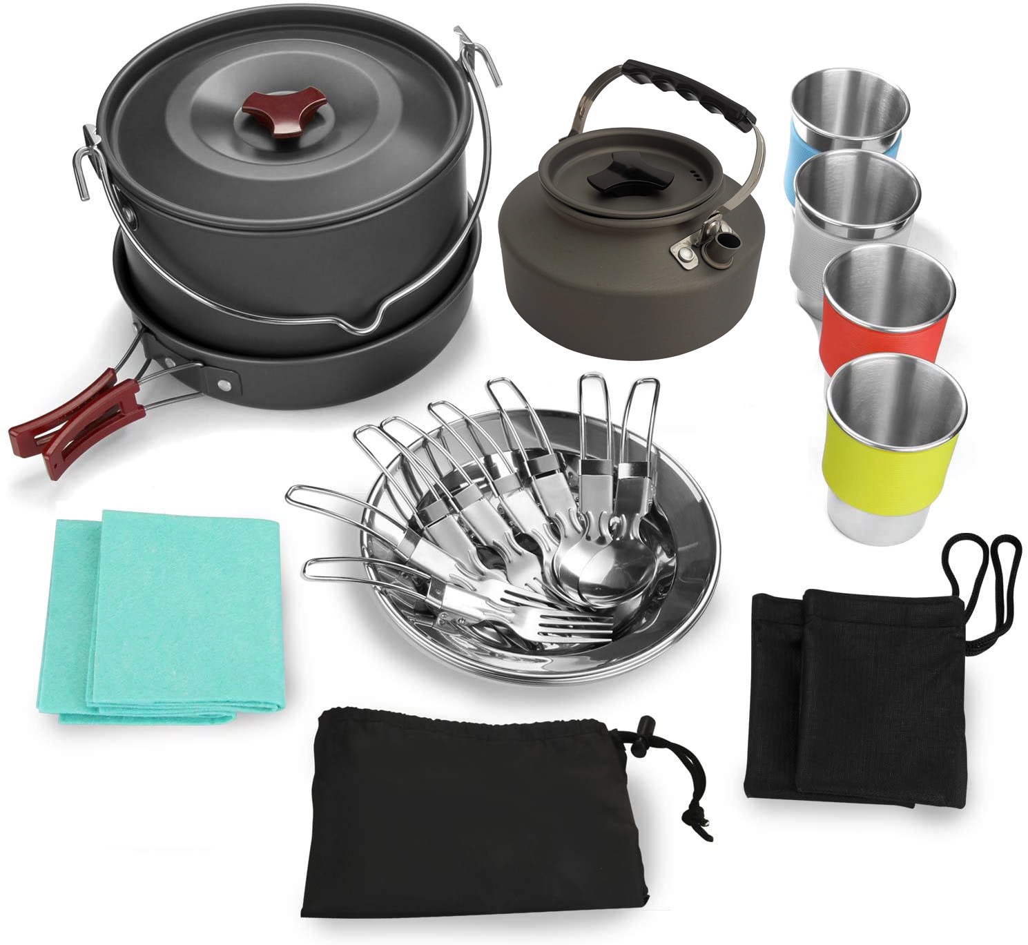 4-5 person aluminum outdoor ca - Camping Cooking One Pot recension och pris