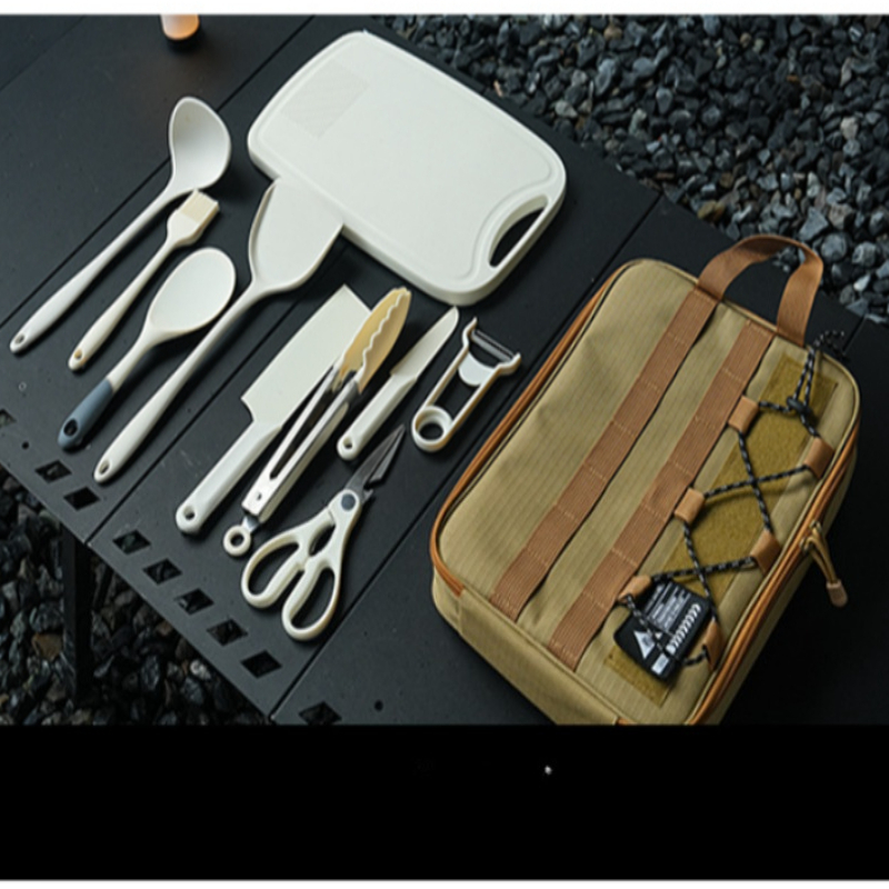 Portable 9Pcs Camping Kitchenw - Camping Cooking Backpack recension och pris