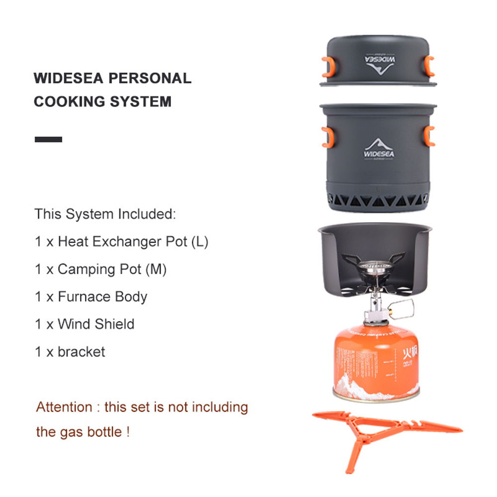 Widesea Portable Camping Stove - Camping Cooking One Pot recension och pris