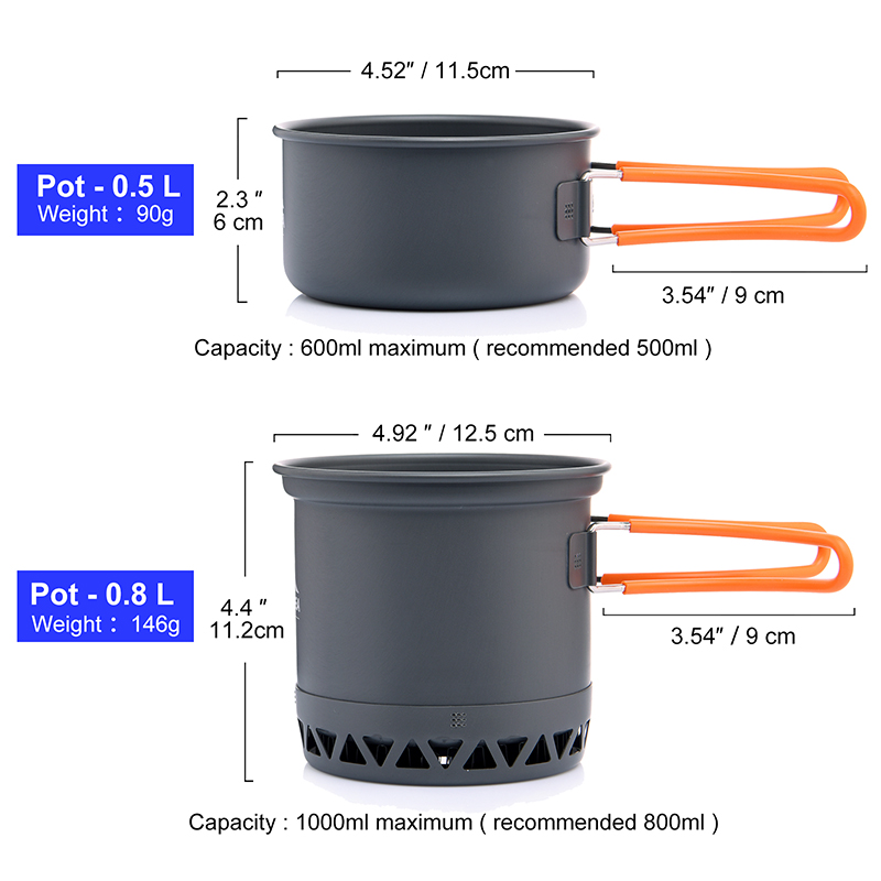 Widesea Portable Camping Cookw - Camping Cooking And Eating Set recension och pris