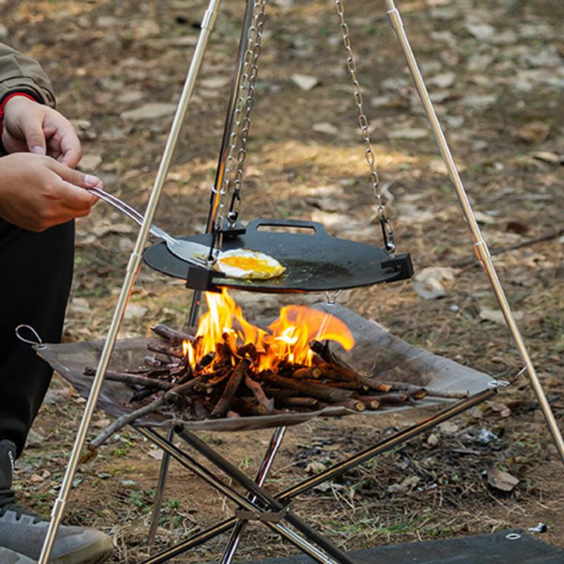 Aluminum Camping Bonfire Tripo - Camping Cooking One Pot recension och pris