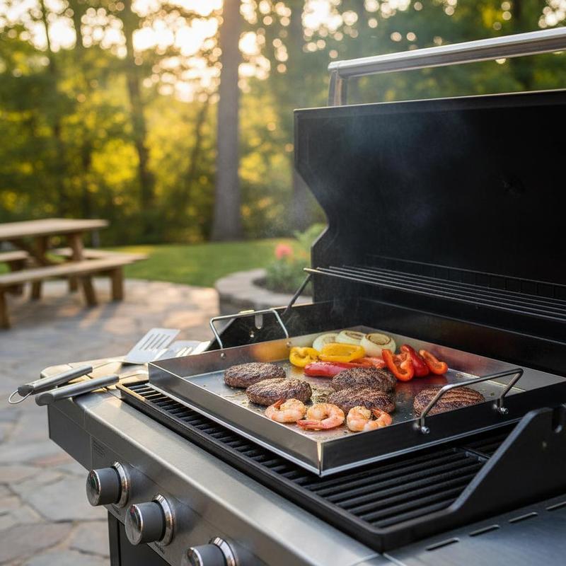 Universal Flat Top Griddle 18x - Camping Cooking Meat recension och pris