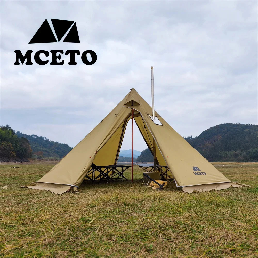 Pyramid Tent Set Outdoor Winte - Campfire Cooking In Another World recension och pris