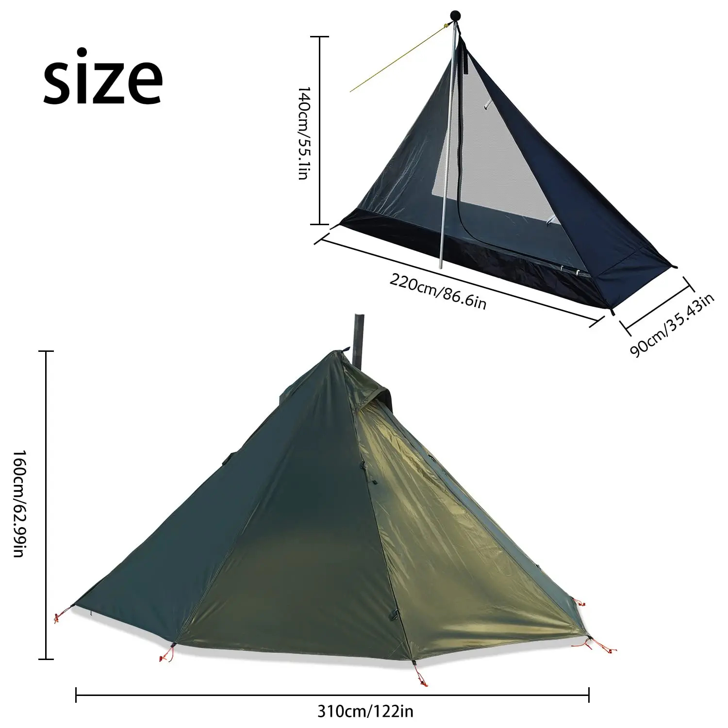 Camping Hot Tent with Chimney  - Campfire Cooking In Another World recension och pris
