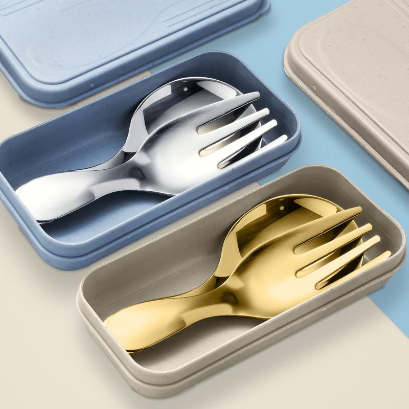 Stainless Steel Portable Spoon - Camping Cooking And Eating Set recension och pris