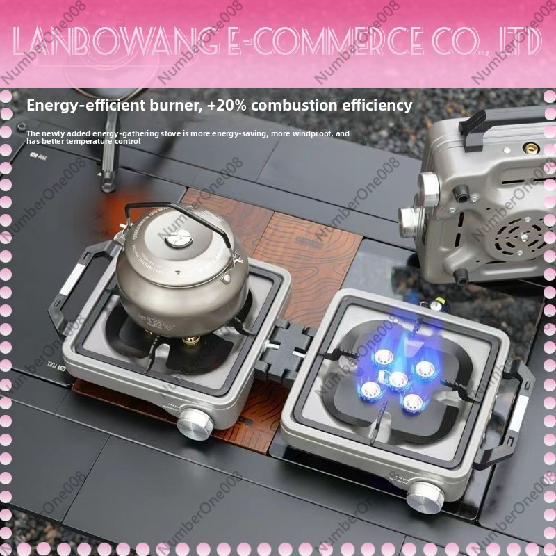 Outdoor Dual Burner High Power - Camping Cooking Meat recension och pris