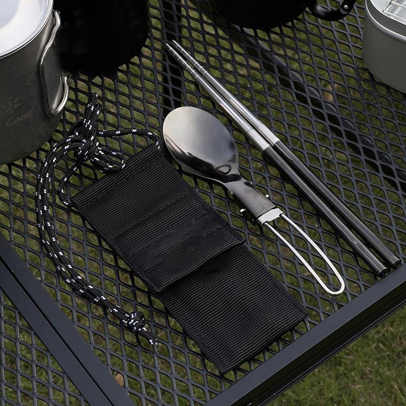 Foldable Spoon Chopsticks Trav - Camping Cooking And Eating Set recension och pris