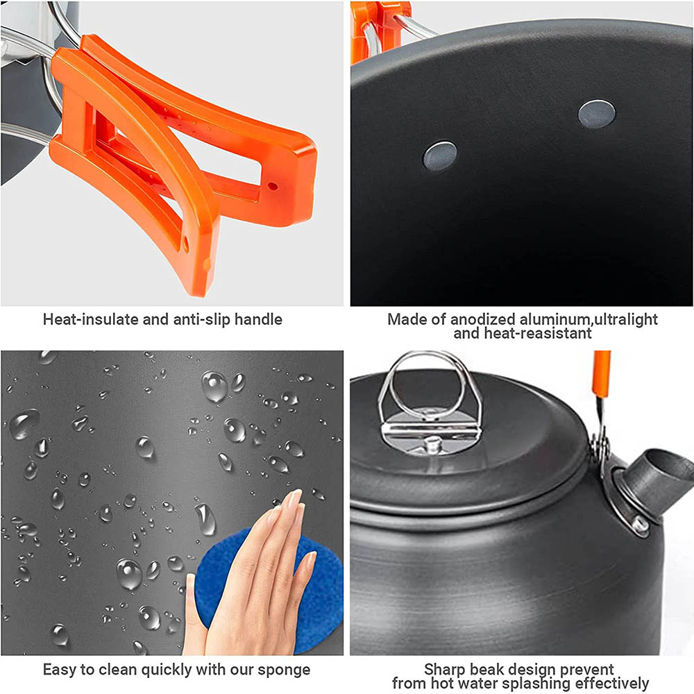 1pcs/1set Camping Cookware Kit - Camping Cooking Backpack recension och pris