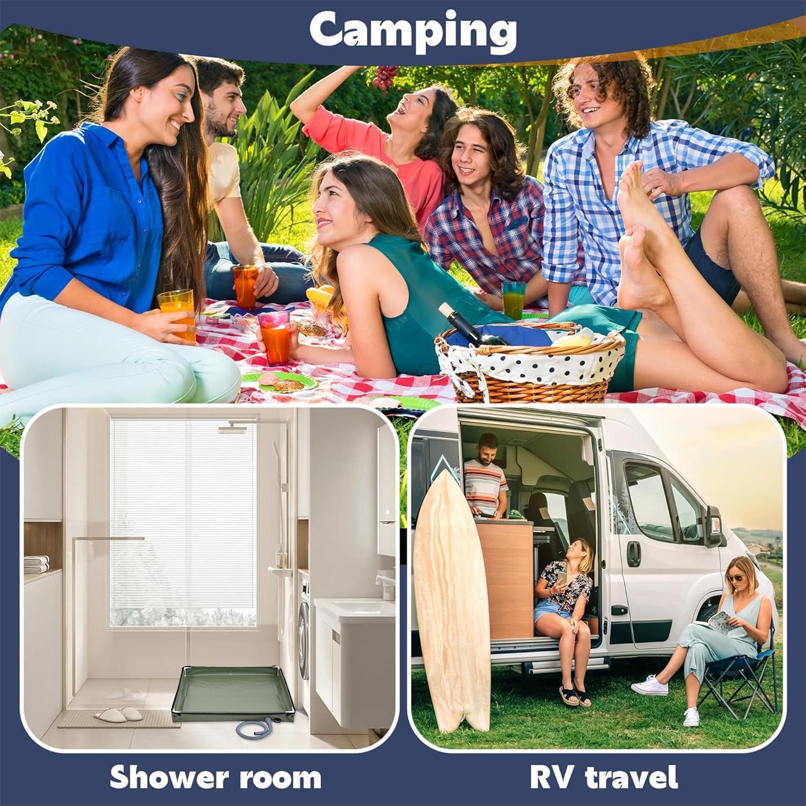 Camping Shower Tent Floor Base - Camping Cooking Griddle recension och pris