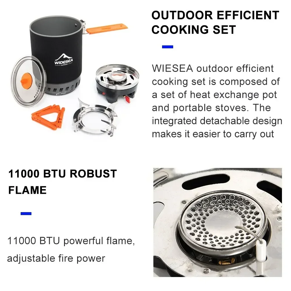 Widesea Stove Burner Tourist P - Camping Cooking One Pot recension och pris