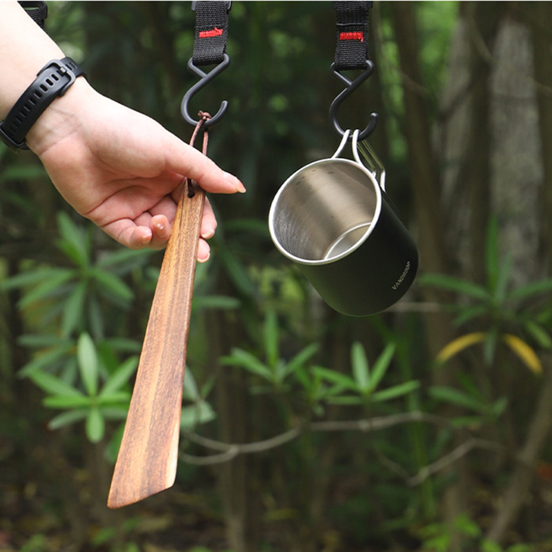 Wooden Spatula Portable Turner - Camping Cooking All In One recension och pris