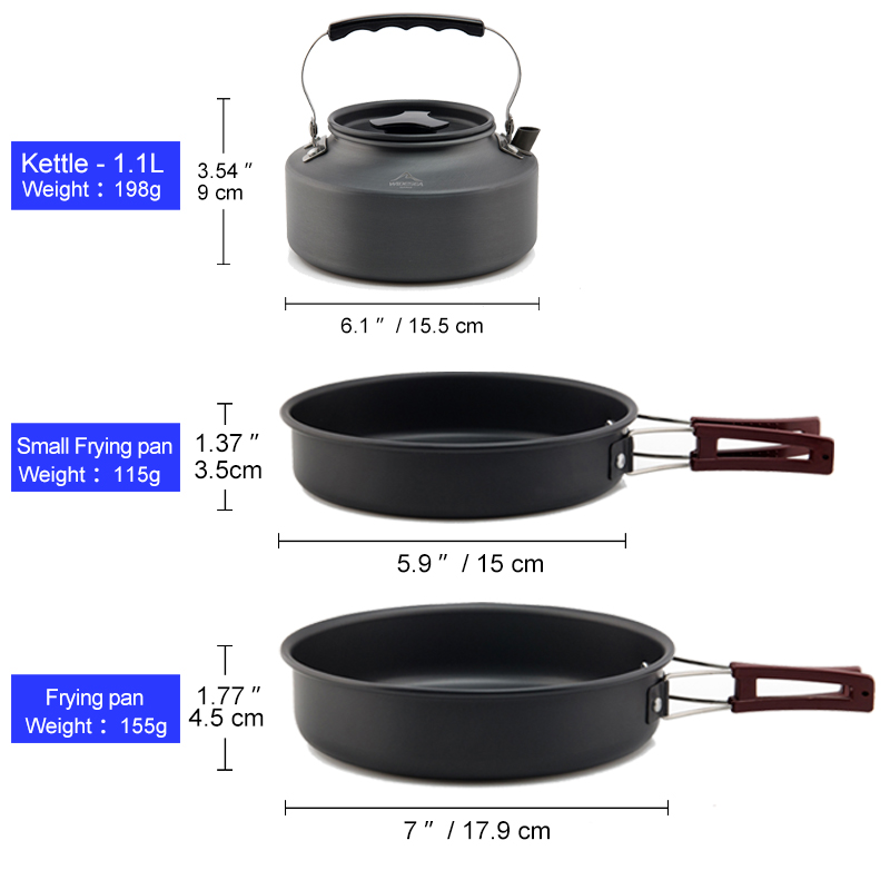 Widesea Camping Cookware Set O - Camping Cooking And Eating Set recension och pris