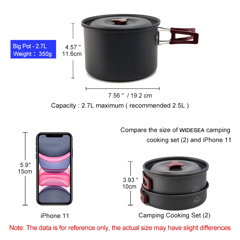 Widesea Camping Cookware Set O - Camping Cooking And Eating Set recension och pris