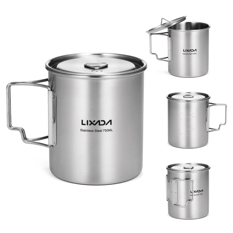 Lixada 750ml Cup Outdoor Stain - Camping Cooking Backpack recension och pris