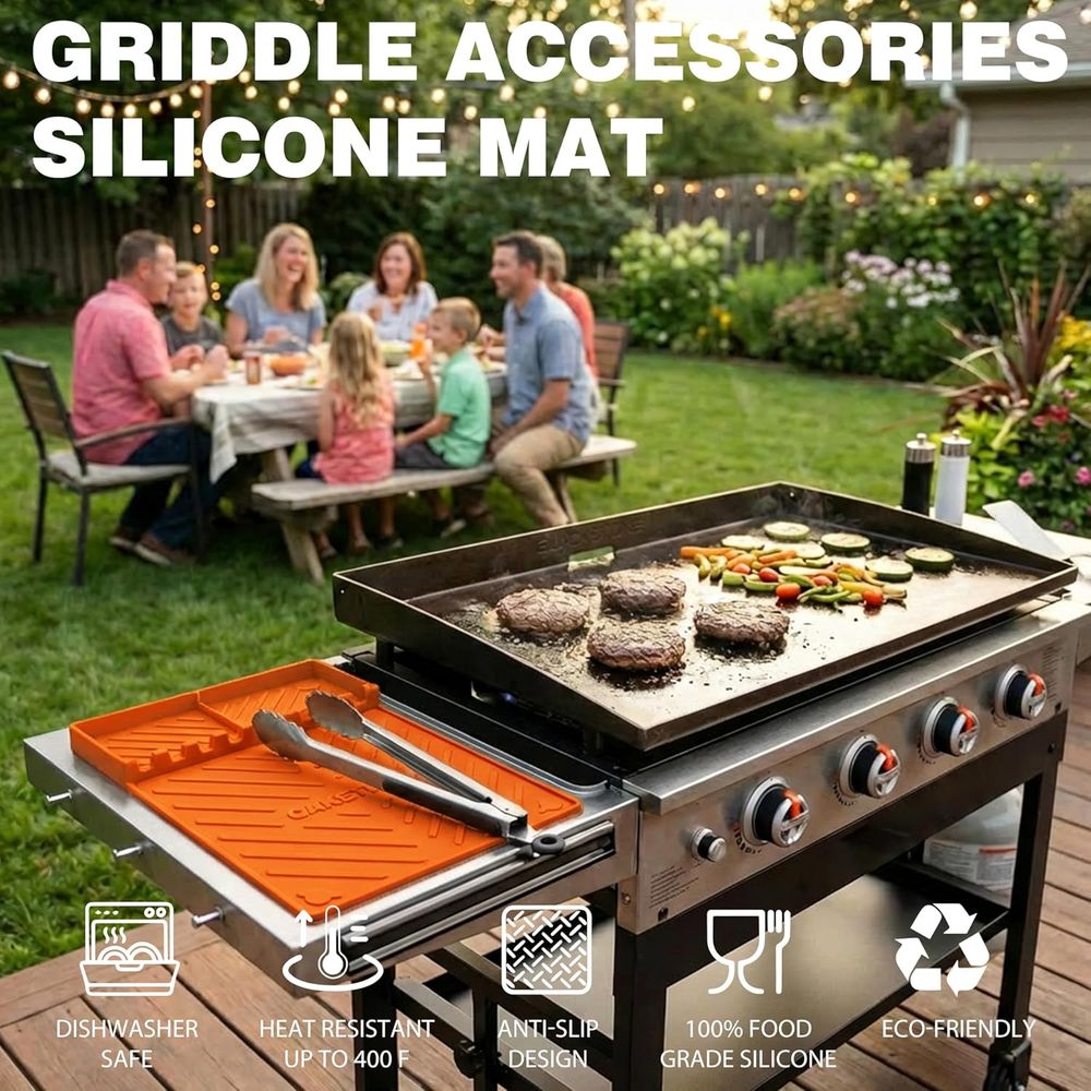 Silicone Grill Mats or Griddle - Camping Cooking Griddle recension och pris