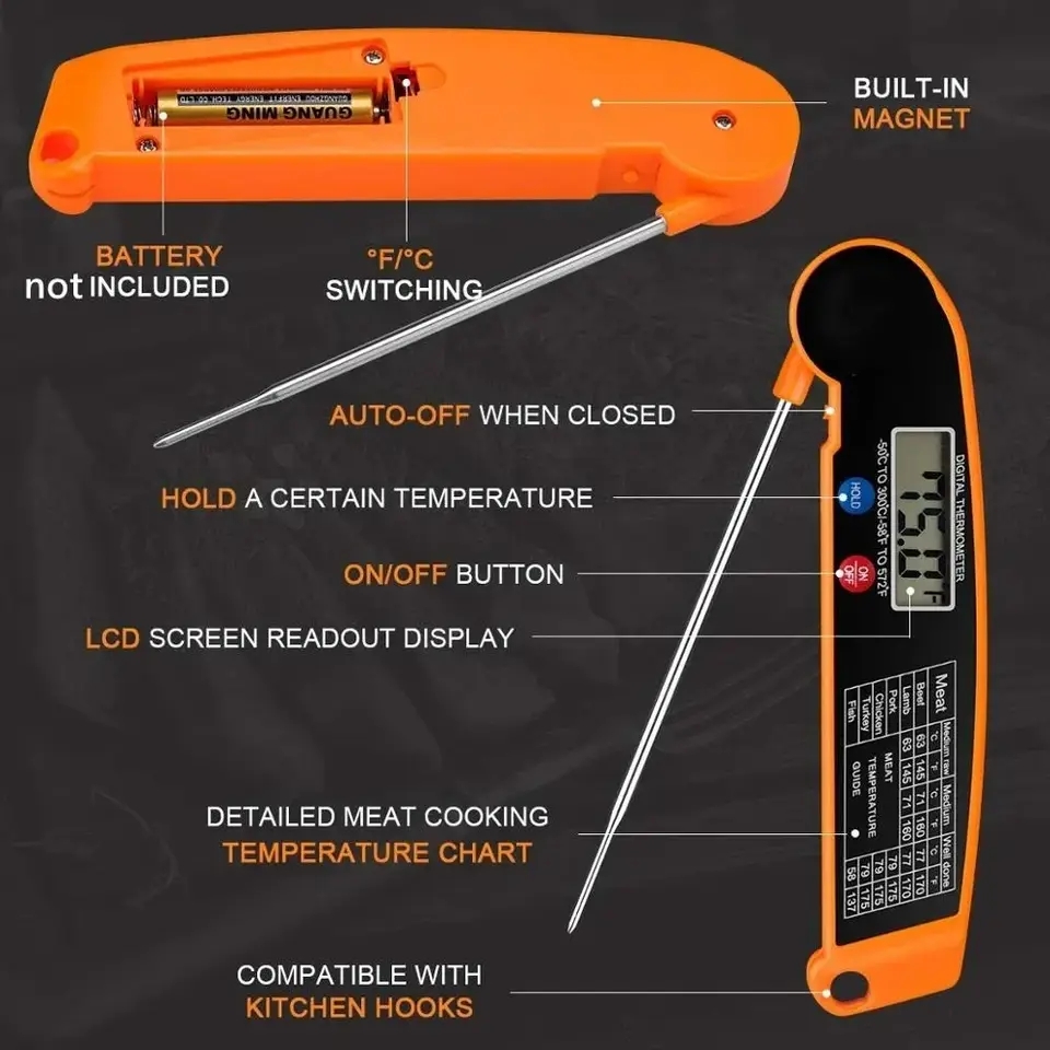 Waterproof Digital Kitchen Foo - Camping Cooking Meat recension och pris