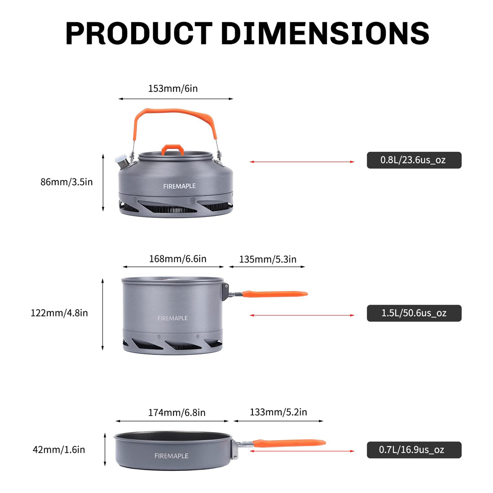 Fire Maple Camping Cookware Ut - Camping Cooking All In One recension och pris