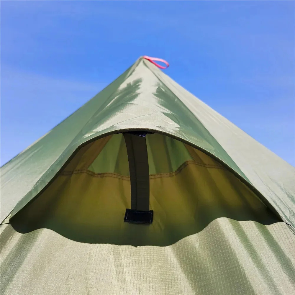 New Pyramid Tent With Snow Ski - Campfire Cooking In Another World recension och pris