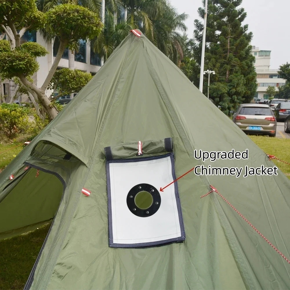 New Pyramid Tent With Snow Ski - Campfire Cooking In Another World recension och pris